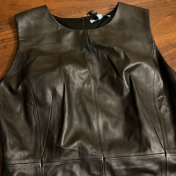 Luxury  collection Antonio Melani very nice woman leather dress - Picture 4 of 8